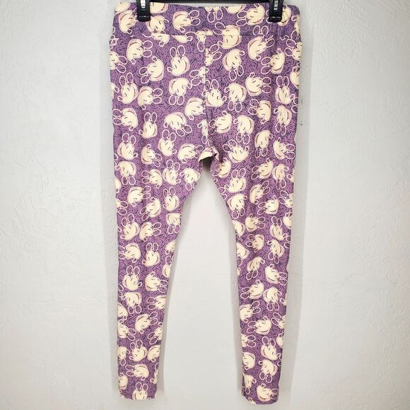 Disney Mickey Mouse Disneycore Kidcore Y2K Leggings | LulaRoe Tall & Curvy - Picture 3 of 5